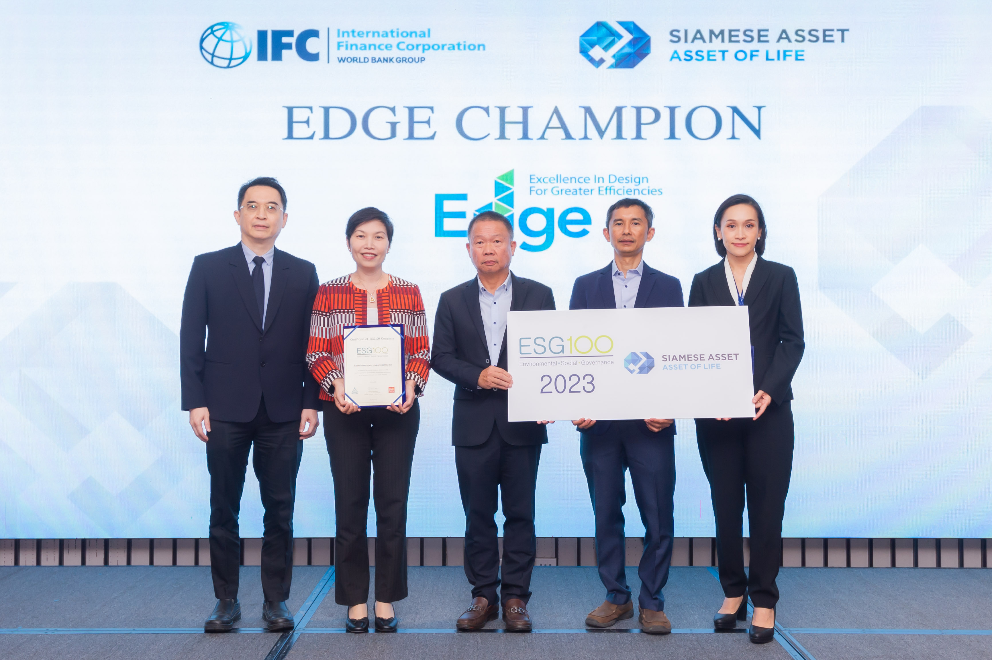 Siamese Asset สร้างประวัติศาสตร์อสังหาฯคว้ารางวัล EDGE Champion ผ่านมาตรฐานการรับรองอาคารระดับโลกครั้งแรกในไทย